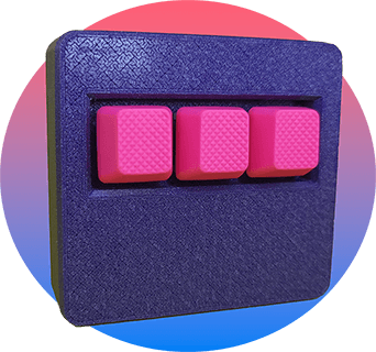 black keypad yellow background