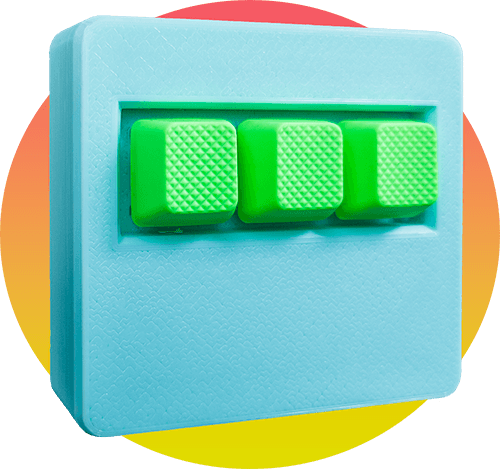 black keypad yellow background