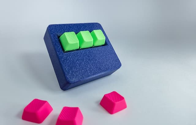 black keypad yellow background