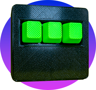 black keypad yellow background